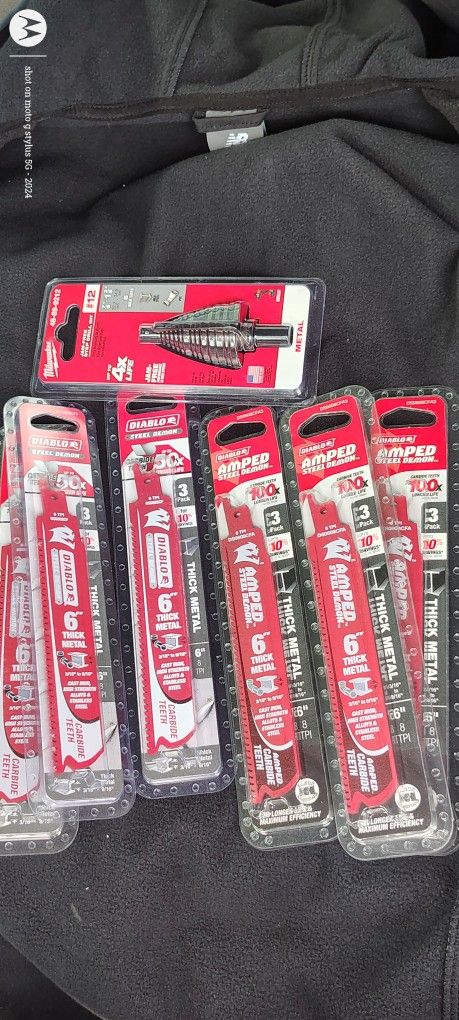 3 Packs Of Diablo 6 In Thick Metal Carbide Teeth Saw Zaw Blades