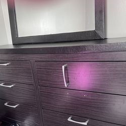 Brown wooden dresser