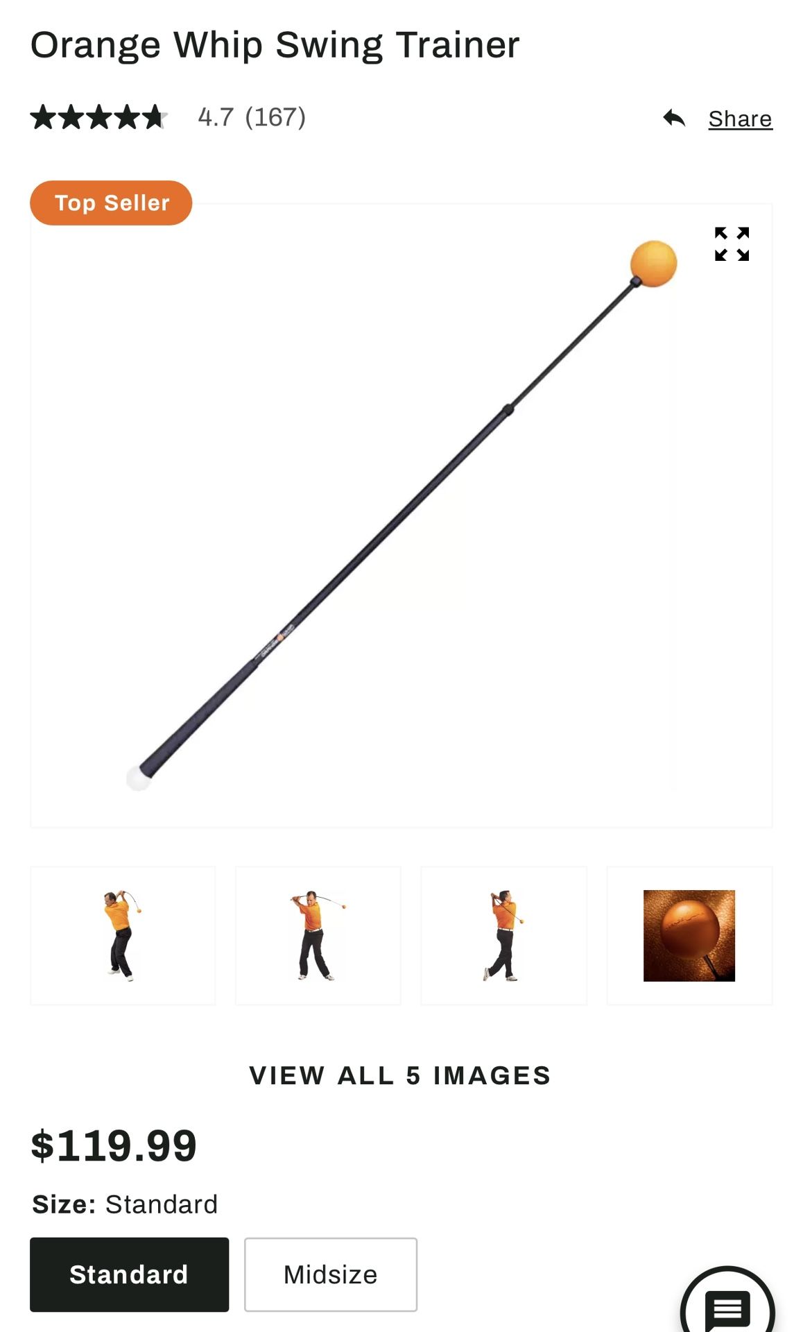 Golf: Orange Whip Swing Trainer