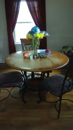 Dining room table and chairs
