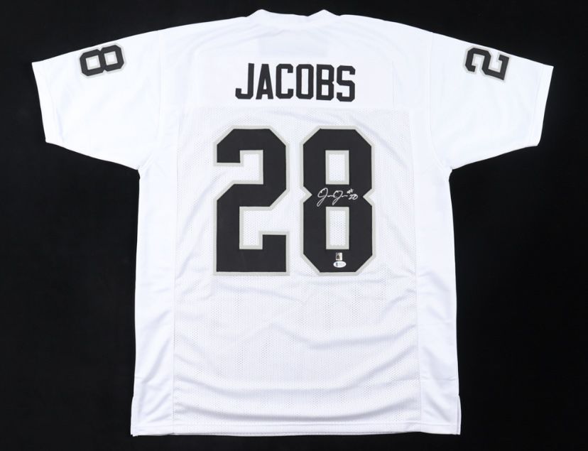 Josh Jacobs Signed Jerseys Authenticated By Beckett 