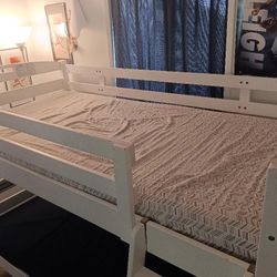 Twin Bed Frame with Foam Mattress