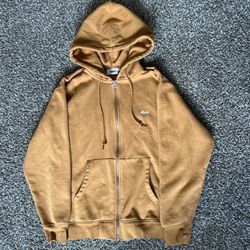 Tan Obey Zip Up