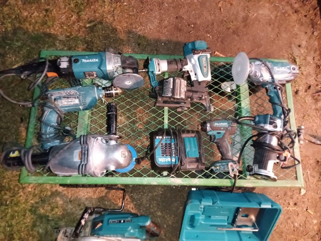 Lot Of Makita Power Tools & Batteries