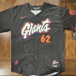 Logan Webb San Francisco Giants Black 2025 City Connect Jersey Adult XL NWT