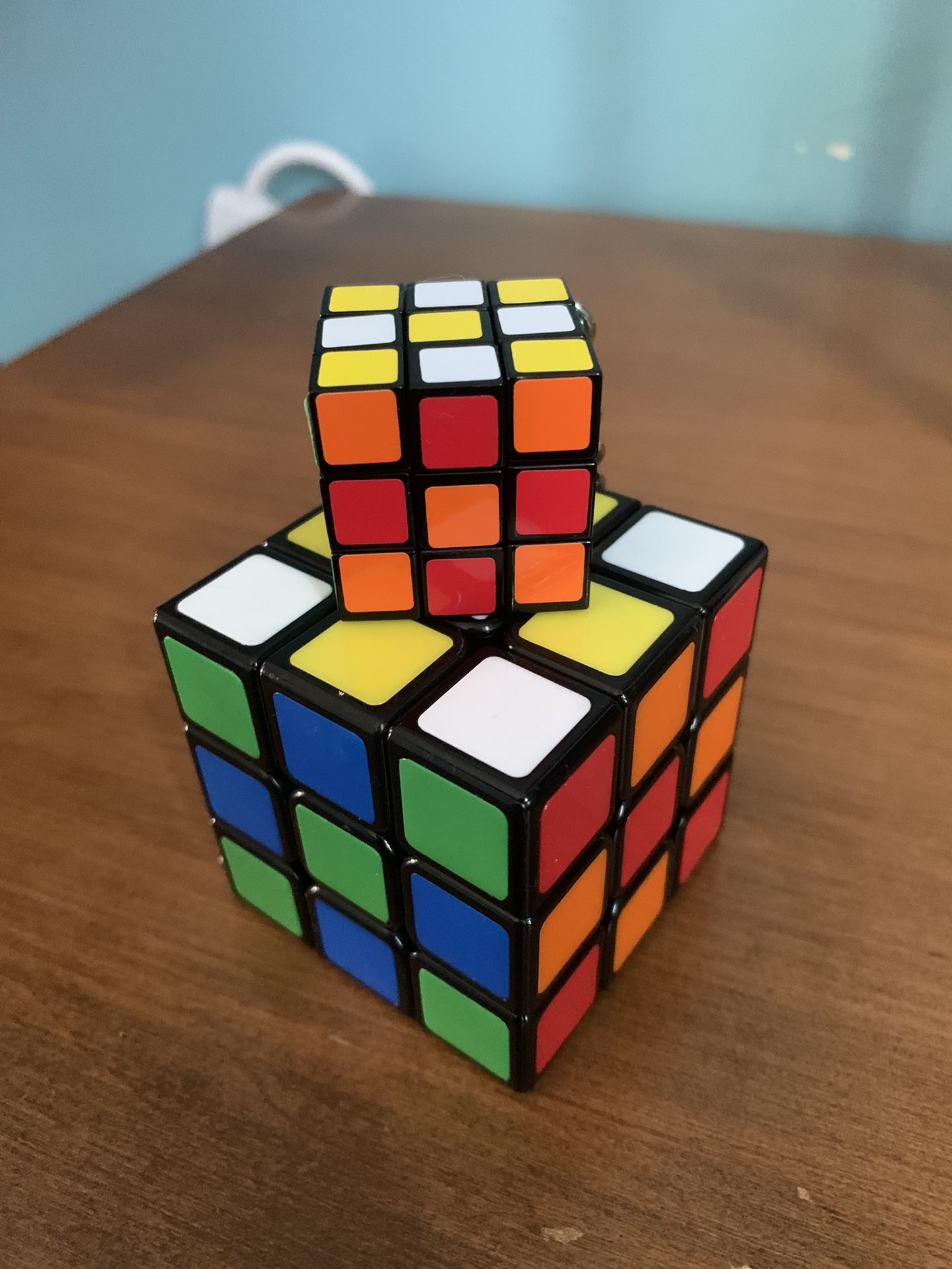 Rubix Cube And Key Chain
