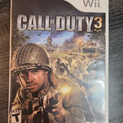 Nintendo Wii Video Game Call Of Duty 3