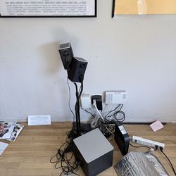 Srround sound w/bass, sound bar and rear speakers