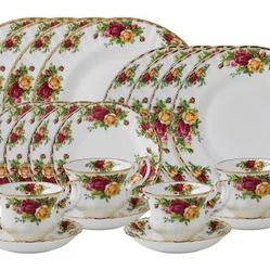 Royal Albert Old Country Roses 20 Pieces Dinnerware Set