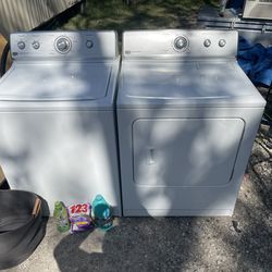 Good working Maytag heavy duty, commercial quality, washer, and dryer set