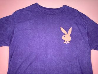 PLAYBOY PURPLE T SHIRT CLOTHES MEN SIZE L A5