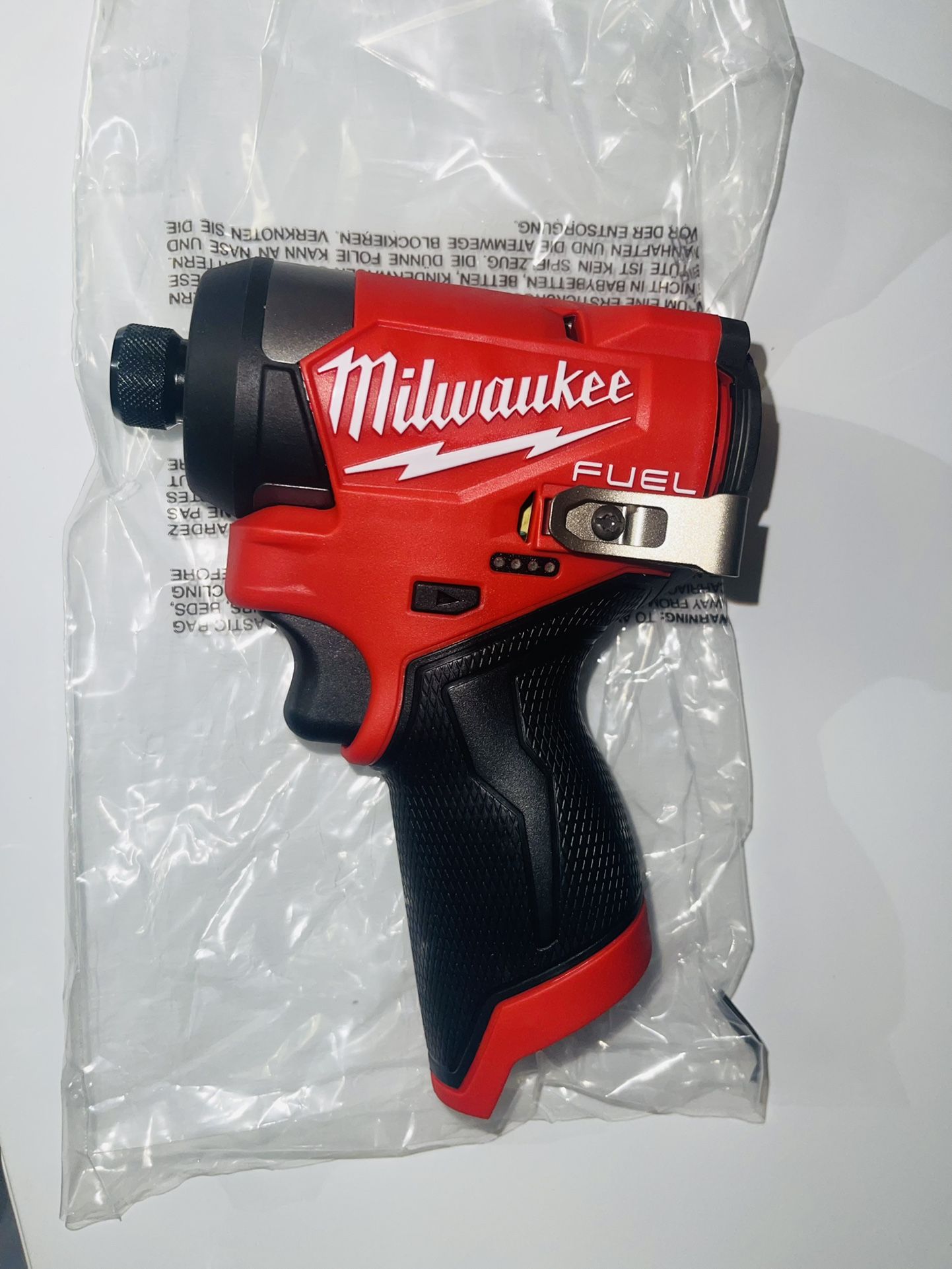 Milwaukee M12 FUEL 12V Lithium-Ion Brushless Cordless 1/4 in. Hex Impact Driver (Tool-Only)