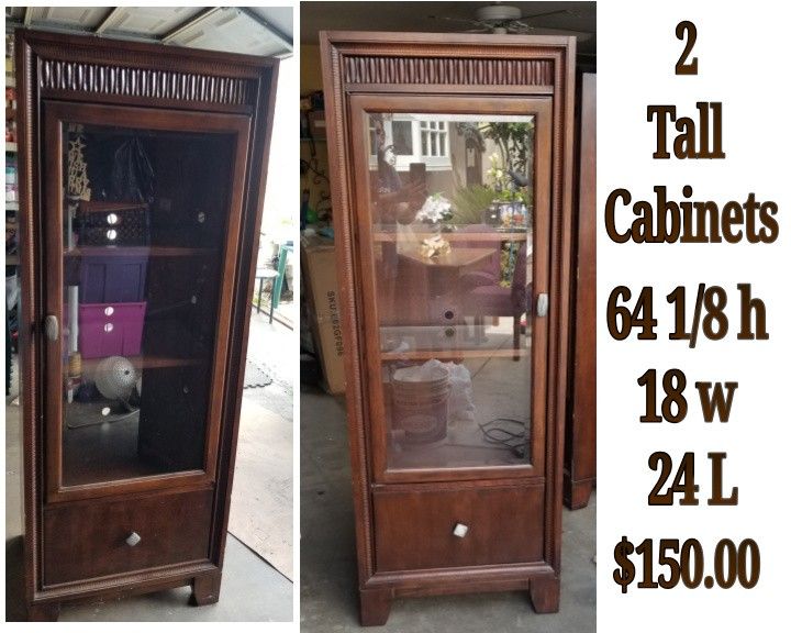 2 Tall Cabinets