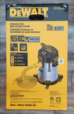 DeWalt 8-Gallon Stainless Steel Wet/Dry Vacuum DXV08SL-QTA