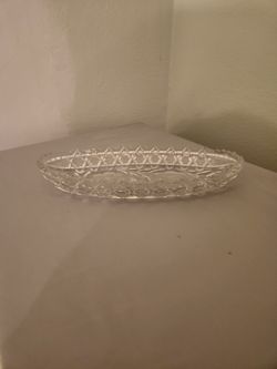CRYSTAL RELUSH TRAY AMERICAN BRILLANT PERIOD