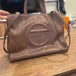 Telfar Shoulder Bag – Vegan Leather (BROWN)