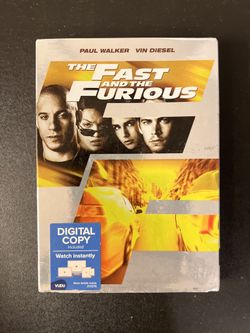 The Fast and the Furious (DVD, 2001) W/Slipcover Paul Walker New Sealed