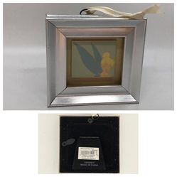 disneyland TINKER BELL framed disney pin in silver frame - Christmas ornament
