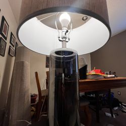 Smoke Glass Table Lamp