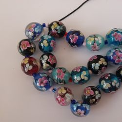 Lampwork Flower Beads 12 Mm