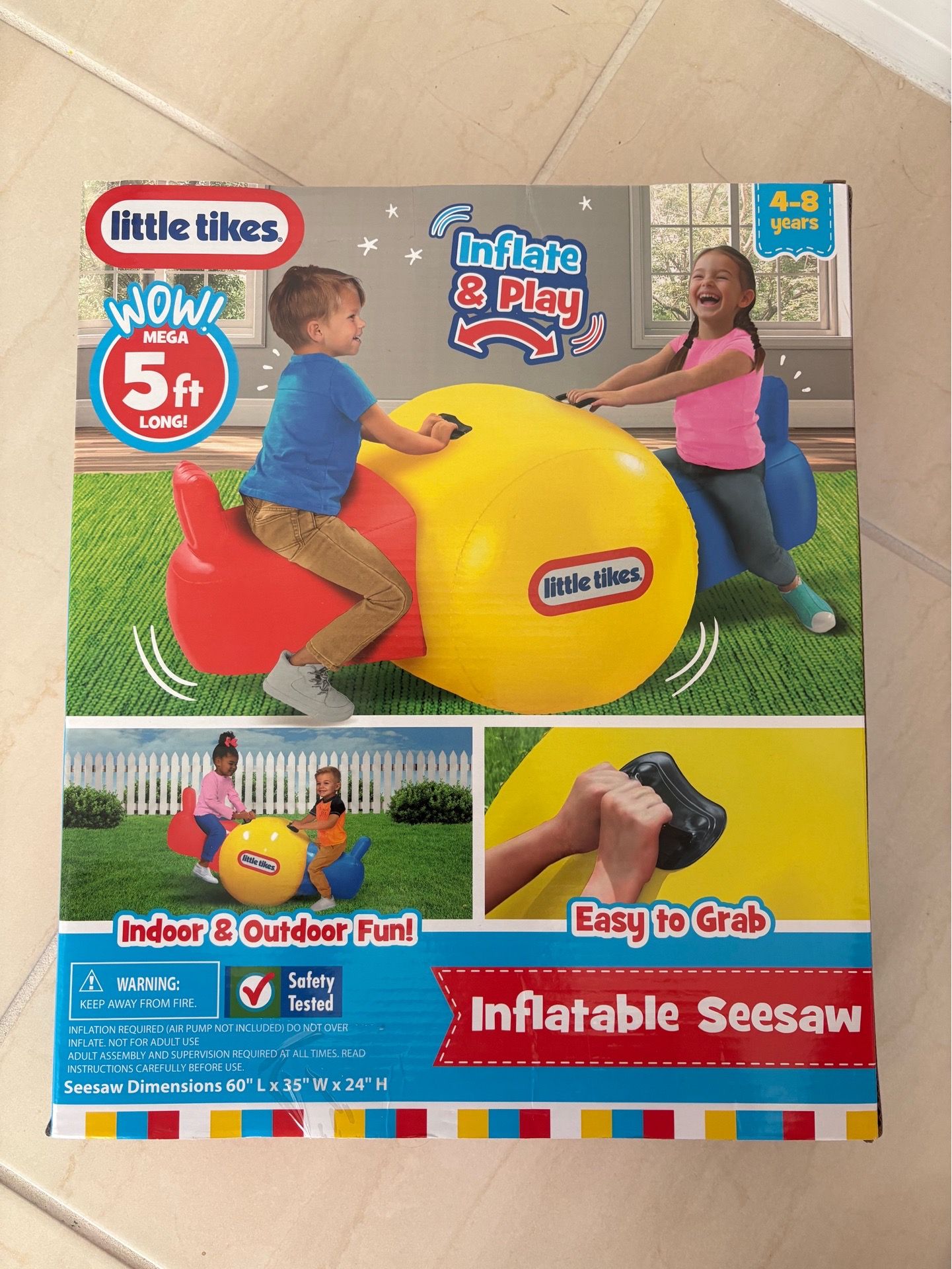 Inflatable seesaw