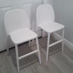 2 IKEA Kis Stools 21" Height Seat 