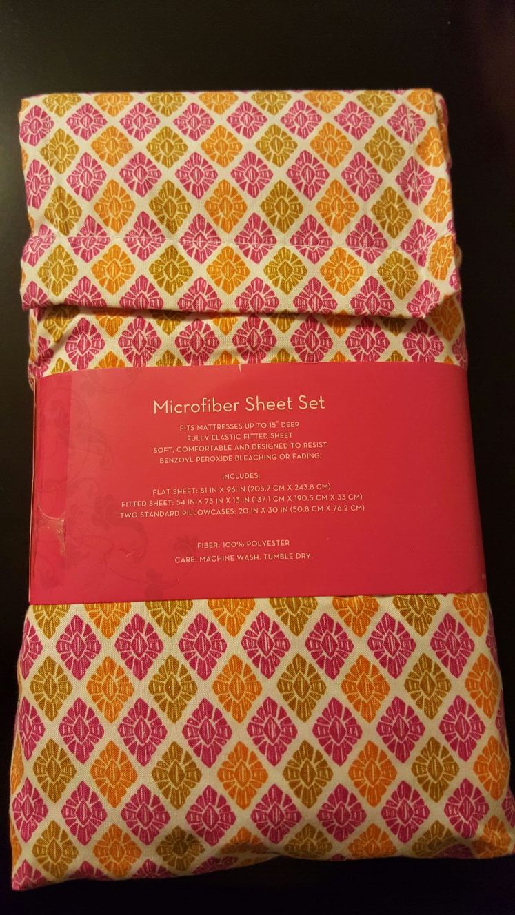 NEW Xhilaration Warm Sheet Set Multicolor - FULL