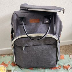 Diaper Bag With New Bibs 