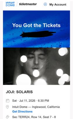 Joji tickets