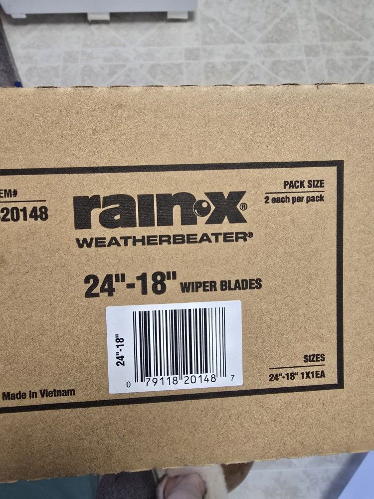RainX Wiper Blades 24" & 18"