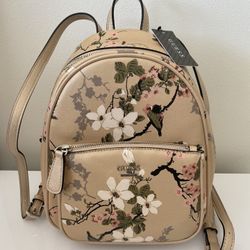 Guess Flower Gold Mini Backpack 
