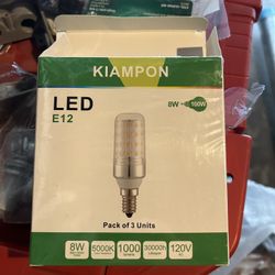 E12 Led Bulb 3 Pack Chandelier Bulbs