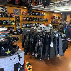 Motorcycle helmet jackets gloves and more $50+
