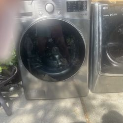 Used LG Thin Q Washer and Dryer.