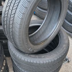 215/55/17 Michelin 4 Used Tires Installed And Balanced // Set De 4 Llantas Michelin Usadas Yá Instaladas