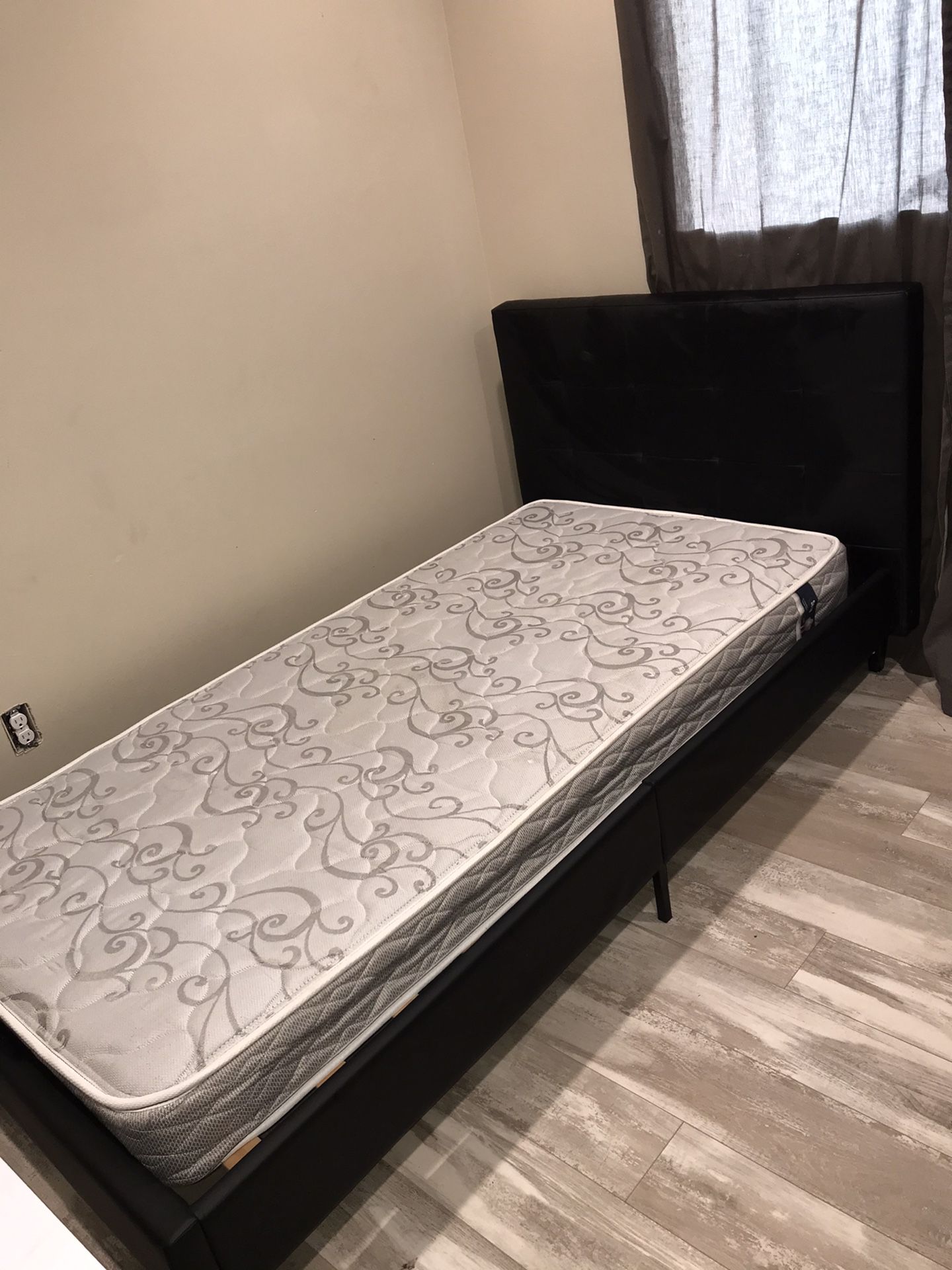 Twin bed frame with Mattress