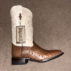Ferrini Men’s Colt Full Quill Ostrich Boots 9D