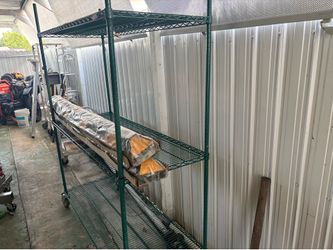 U-line Rolling storage rack shelf 5x2x6