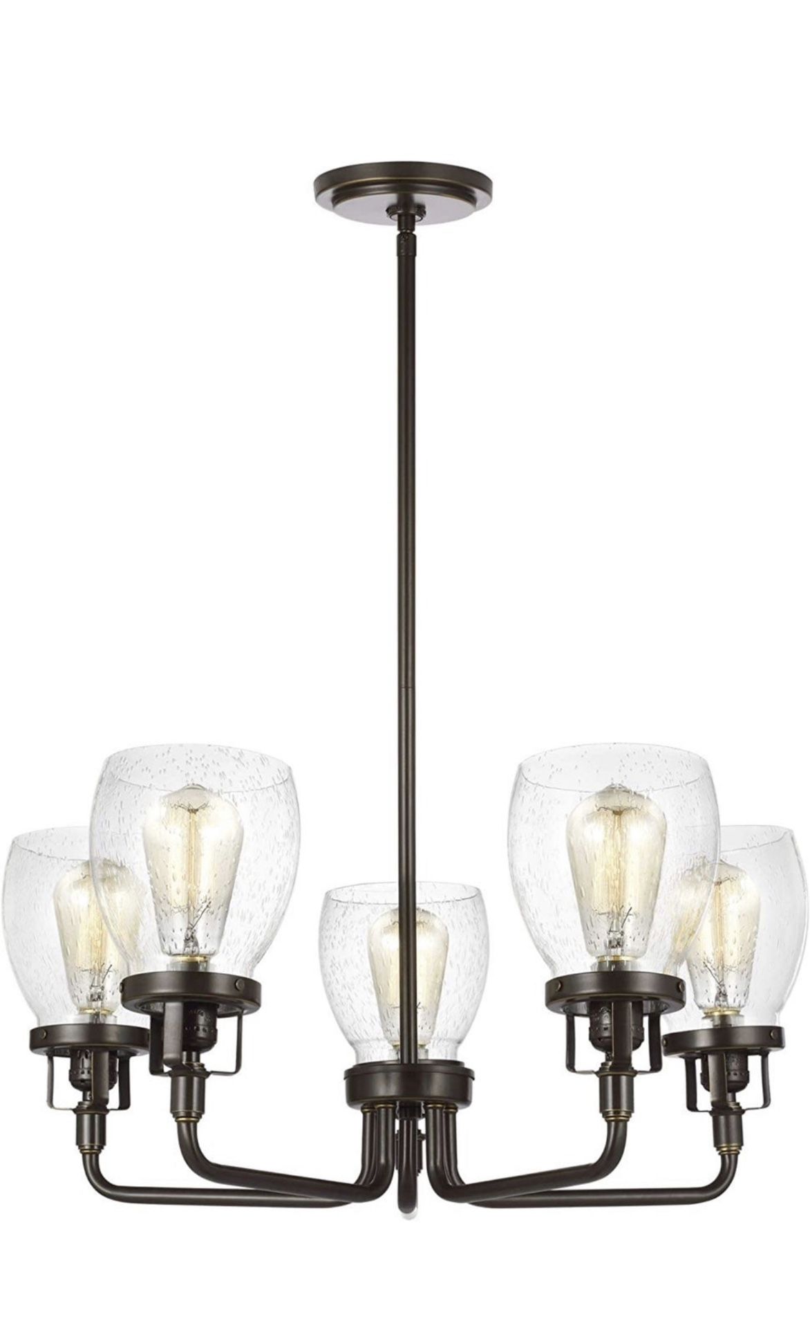Seagull Sea Gull (contact info removed)-782 Restoration Five Light Chandelier from Belton Colle