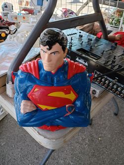 Superman plastic popcorn box or Halloween box