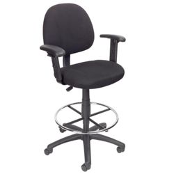 Boss Black Office Chair With Armrests - New - Never Opened