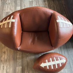Leather Swivel Football Chair