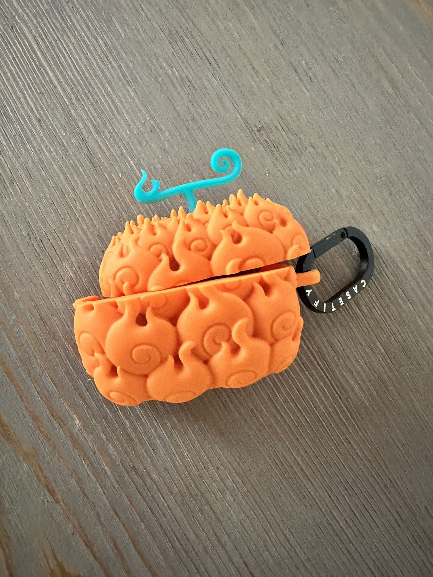 One Piece x CASETiFY Silicone AirPods Pro Case Flame-Flame Fruit Orange Limited