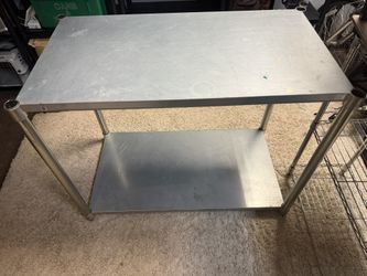 Stainless Steel And Under Shelf Table