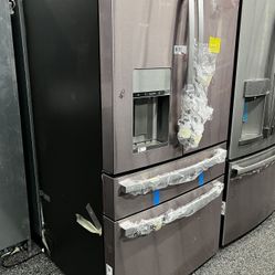 GE Profile Stainless Steel 4 Door Refrigerator Open Box 