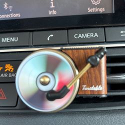 Spinning Record Player Car Air Freshener. 