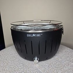 Grill Time Tailgater GT GREY 124 Sq. In. Charcoal Portable Grill UPG-R-13 Grill