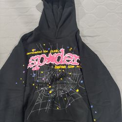 Brand New Black Sp5der Hoodie
