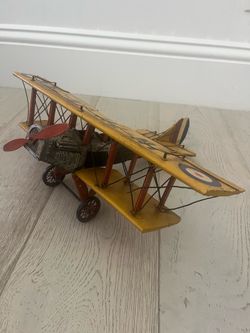 Vintage style Tin model Airplane