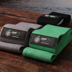 PREMIUM GRIP Life Hip Booty Bands Fabric Resistance Bands for Gym Home Workout (Set of 3)